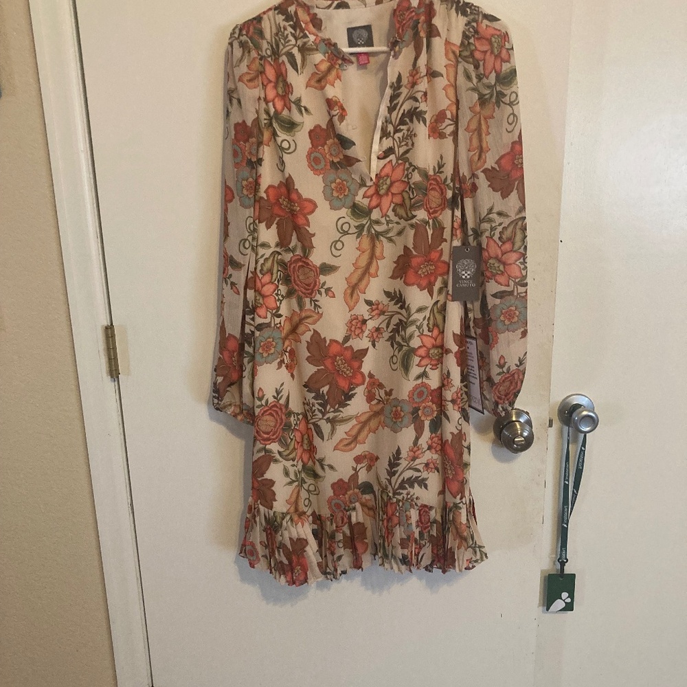 Autumn floral dress